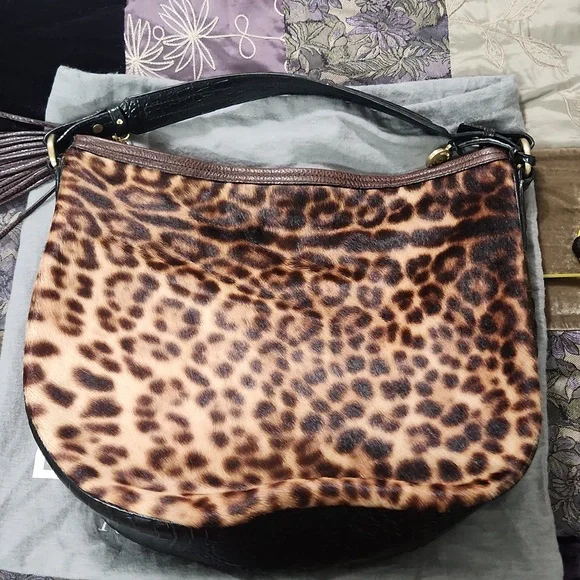 Brahmin Bags Brahmin Kathleen Leather And Calf Hair Hobo Bag Poshmark